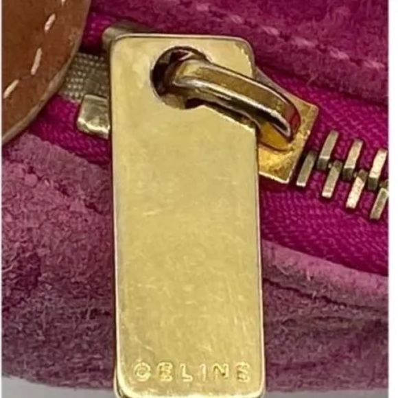 Pink Celine Suede Bag - Picture 7 of 12